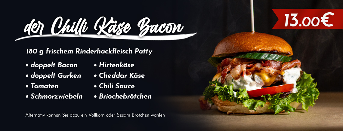 Der Chilli Käse Bacon